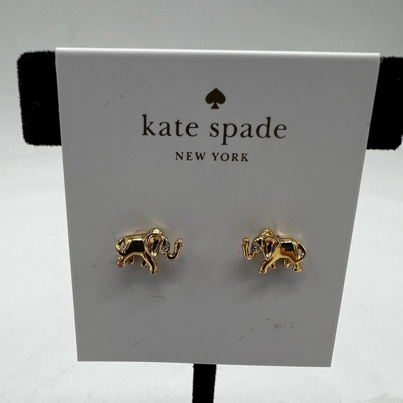 kate spade Jewelry Nwt Kate Spade Golden Elephant Stud Earrings